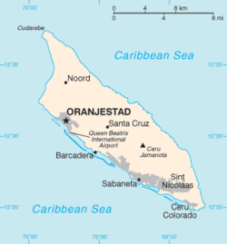 Mapa de Aruba