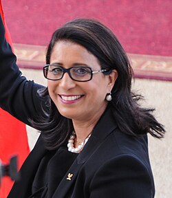 Nawal El Moutawakel en una aparición pública en 2016
