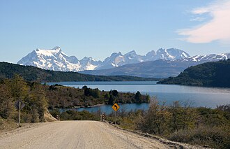 Vista general del Lago Sofía en la Región de Magallanes