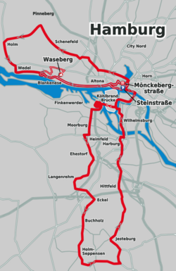 Recorrido de la Vattenfall Cyclassics 2011