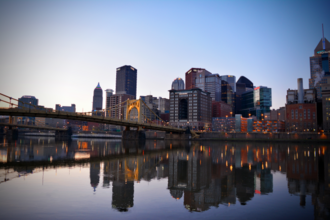 Panorámica del distrito central de Pittsburgh