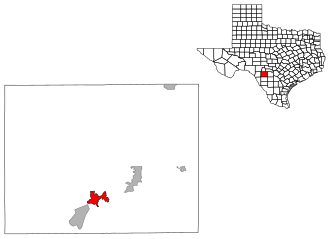 Representación gráfica o cartográfica relacionada con el territorio de Uvalde