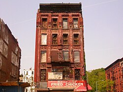 Edificio en ruinas en Harlem