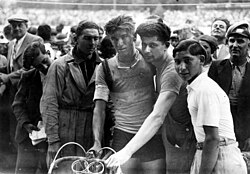 Theo Middelkamp durante el Tour de Francia de 1936