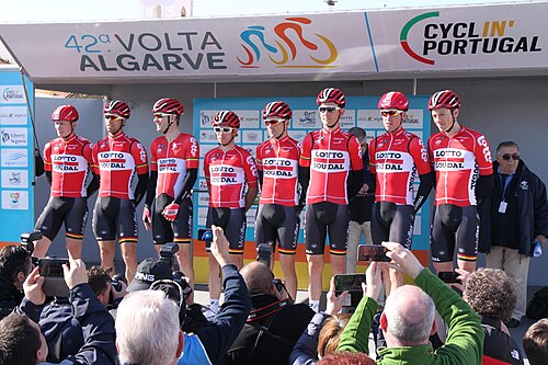 Fotografía relacionada con la historia y el equipo ciclista Lotto