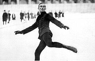 Gillis Grafström en Chamonix 1924