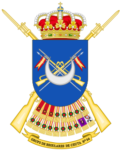 Escudo del Grupo de Regulares de Ceuta n.º 54