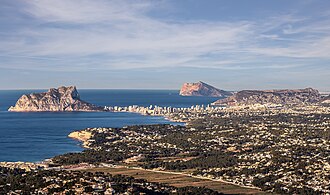 Vista parcial de la Costa Blanca