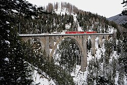 Vista del viaducto de Wiesen