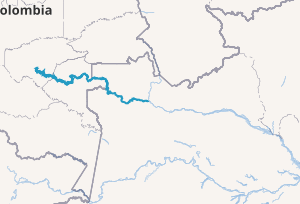 Mapa de la cuenca del río Vaupés