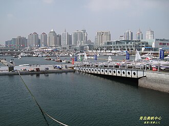 Centro Olímpico de Vela de Qingdao durante los Juegos Olímpicos de 2008