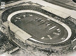El Estadio Olímpico de Ámsterdam durante 1928