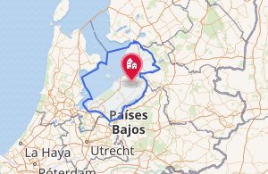 Mapa de localización geográfica de Flevoland