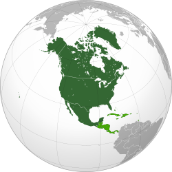 Mapa político de América del Norte