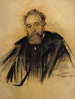 Retrato de Beruete por Ramón Casas