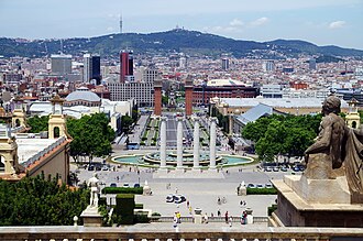 Panorámica de Barcelona desde el Palacio Nacional