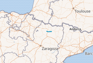 Mapa de la cuenca del río Guarga