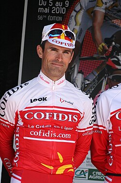 Stéphane Augé en su etapa como ciclista profesional.