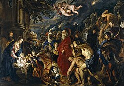 La Adoración de los Reyes Magos expuesta en el Museo del Prado