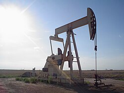 Una bomba de extracción de petróleo en funcionamiento en Estados Unidos