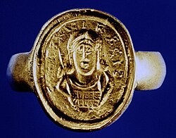 Réplica del sello de Childerico I
