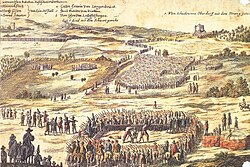 Grabado histórico de las ejecuciones de los cabecillas en Basilea