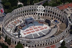 Anfiteatro de Pula en Croacia