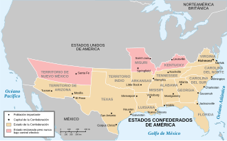 Mapa político de la región durante el conflicto.