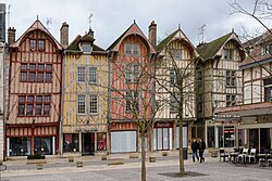 Edificios históricos en Troyes