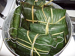 Olla de nacatamales nicaragüenses