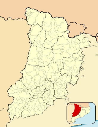 Ubicación en la Provincia de Lérida