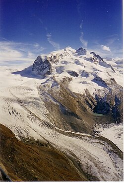 Glaciar del Gorner y Monte Rosa