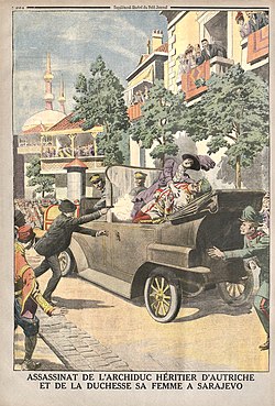 Representación del atentado de 1914