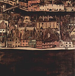 La pequeña ciudad II de Egon Schiele