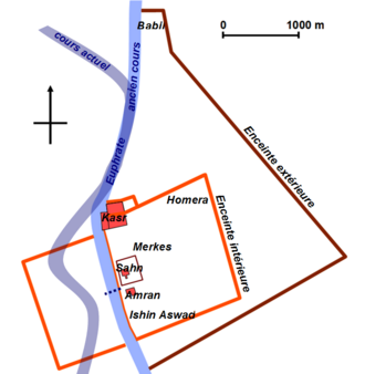 Esquema urbanístico de Babilonia