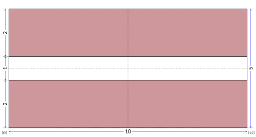 Esquema técnico de construcción de la bandera de Letonia