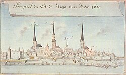 Riga en 1650