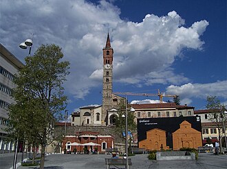 Piazza Garibaldi en el centro de Cantù