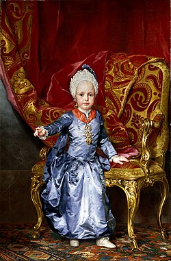 Retrato de Francisco a la edad de 2 años