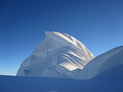 Cumbre del Chopicalqui vista desde la ruta normal