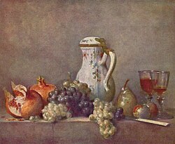 Uva y granada de Chardin