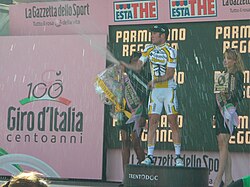 Mark Cavendish celebrando una victoria