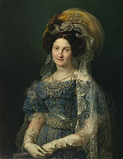 Retrato de María Cristina de Borbón-Dos Sicilias