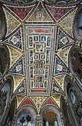 Techo de la librería Piccolomini en la catedral de Siena.