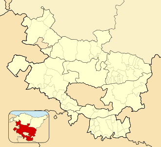 Mapa de Llodio en Álava