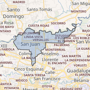 Mapa territorial de la zona