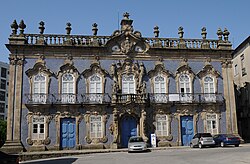 Fachada del Palacio de Raio en Braga