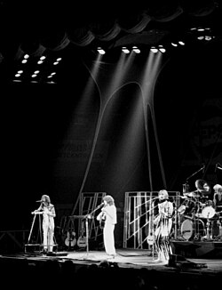 Yes en un concierto en 1977