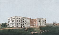 El Capitolio en ruinas tras el incendio de 1814