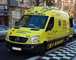 Ambulancia del SEM en Barcelona